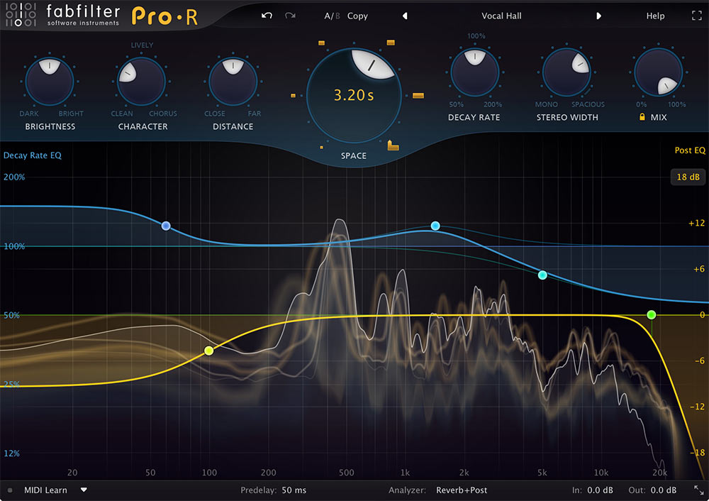 FabFilter Pro-R Reverb vocal plugin
