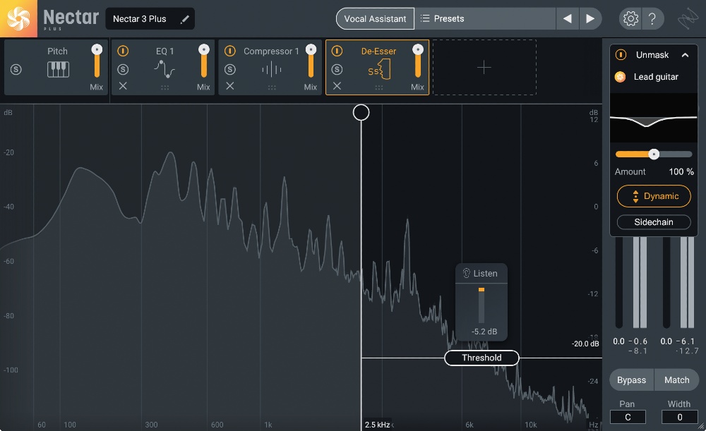iZotope Nectar 3 Plus - User Interface - Unmasking