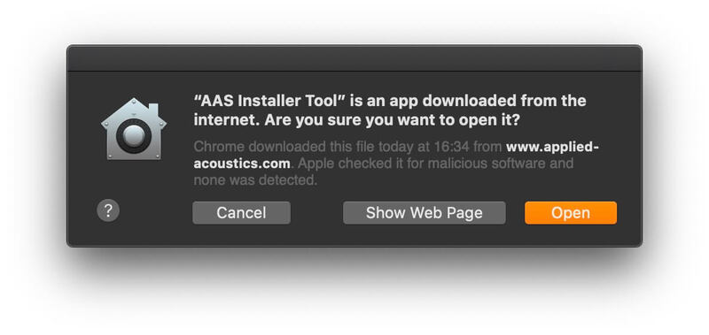 Mac software installation process 
