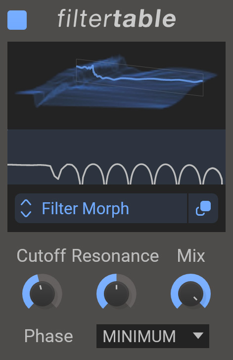 Filter Table – Wavetable Powered Filtering gallery thumbnail