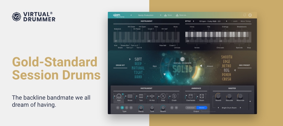 UJAM Instruments presents: Virtual Drummer SOLID 2 gallery thumbnail