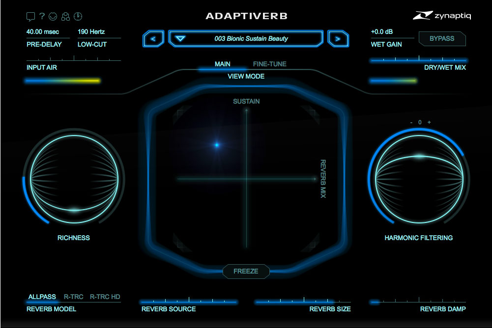 Zynaptiq ADAPTIVERB Harmonic Tracking Resynthesis Reverb Trailer gallery thumbnail