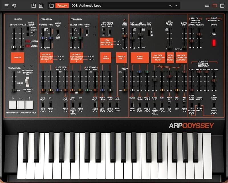 ARP ODYSSEY software on KORG Collection for Mac/Win gallery thumbnail