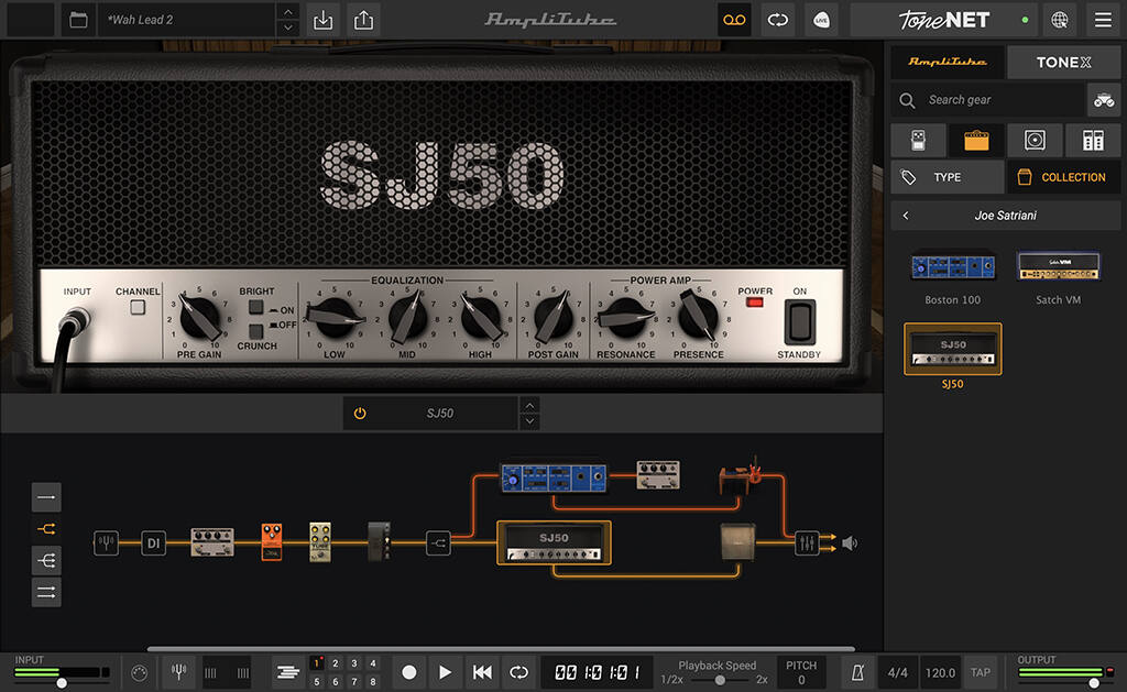AmpliTube Joe Satriani for Mac/PC and iOS Available Now gallery thumbnail