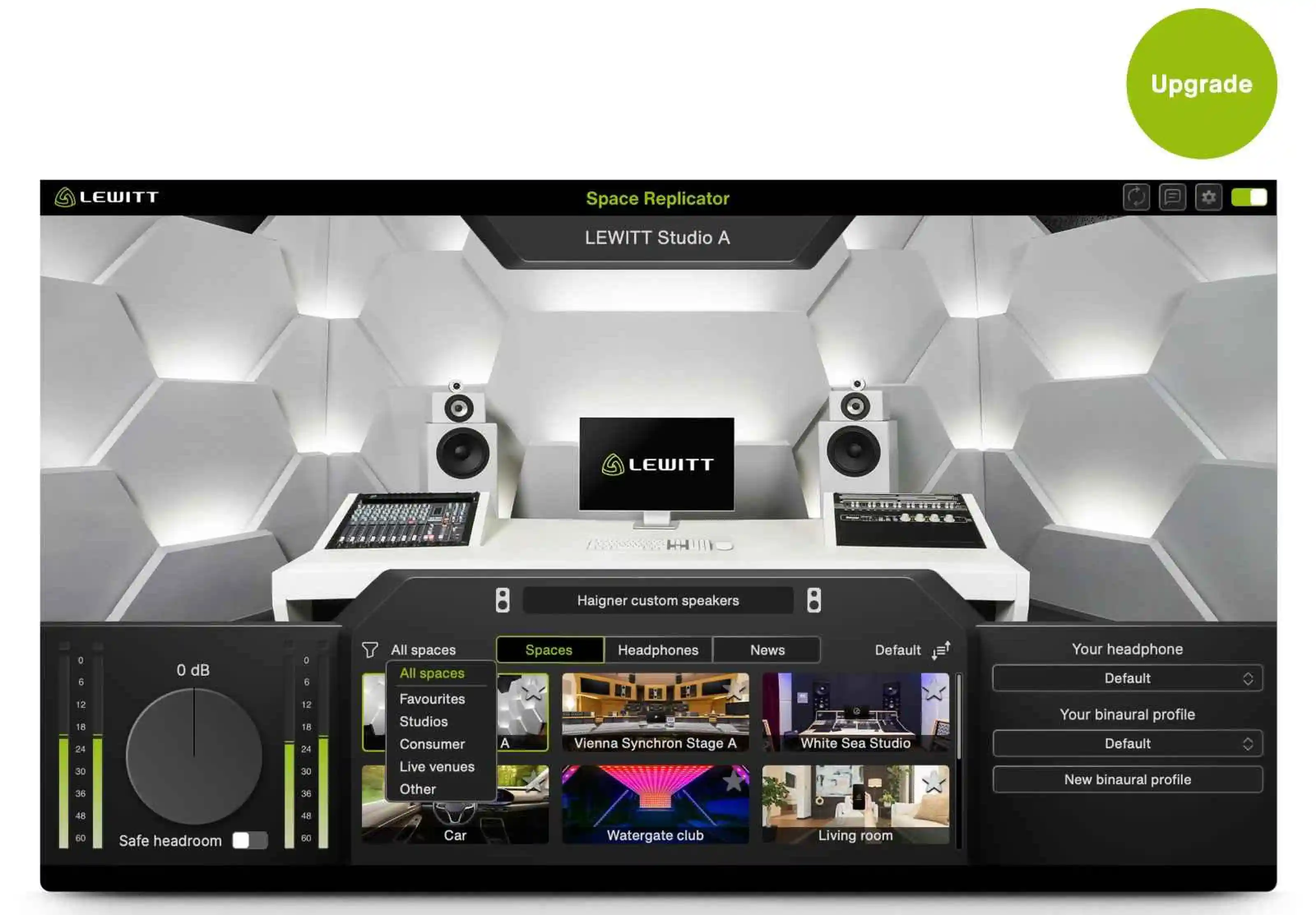 Space Replicator by LEWITT - Virtual acoustic spaces for mixes you can trust gallery thumbnail