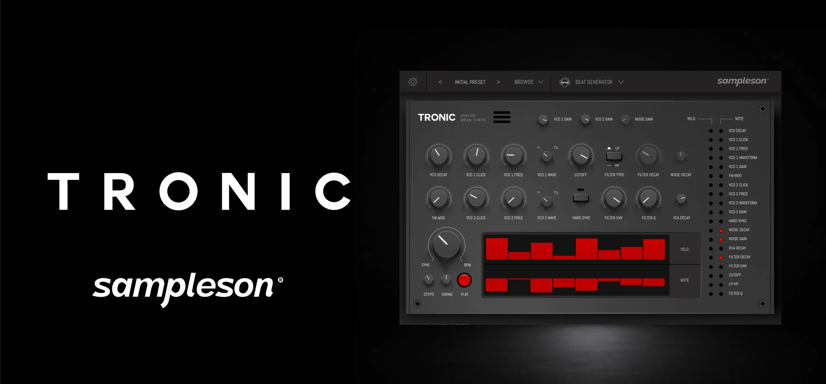 TRONIC - One-click generative drum beats. gallery thumbnail