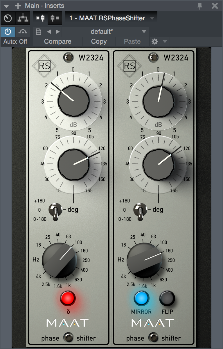 Use case 1: MAAT´s Roger Schult RSPhaseShifter - aligning bass DI & reamping track gallery thumbnail
