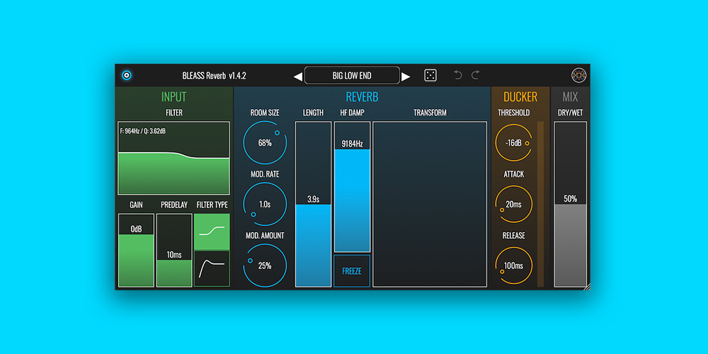BLEASS Reverb - Plugin​ Demo gallery thumbnail