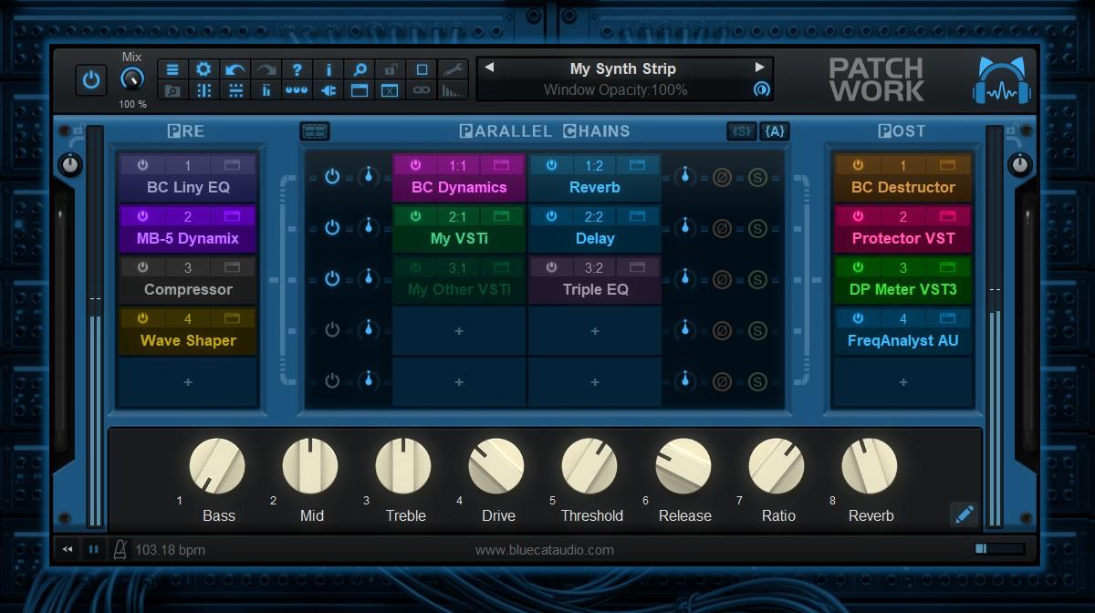 Blue Cat's PatchWork 2.78 - What's New: Plug-ins Scanner / Browser, AU V3 Support... gallery thumbnail