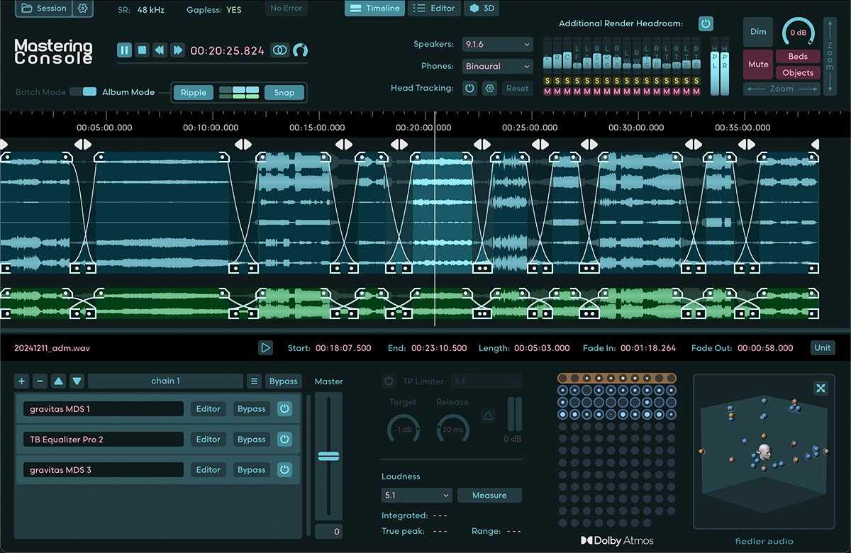 Dolby Atmos Mastering - Feature Show Off - The new Mastering Console gallery thumbnail