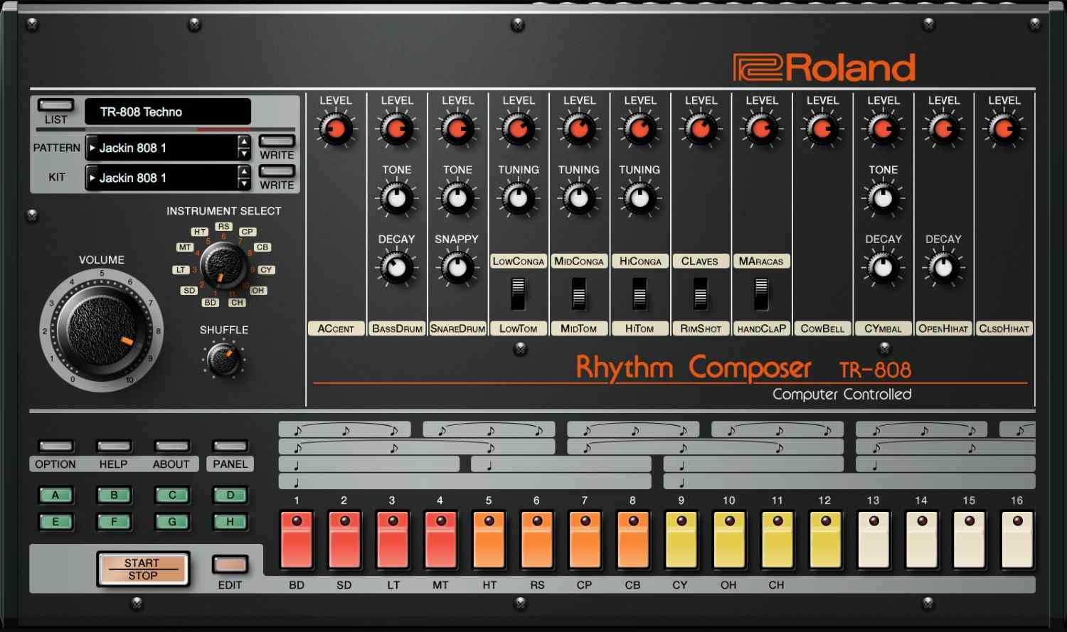 Roland TR-808 Software Rhythm Composer Overview gallery thumbnail