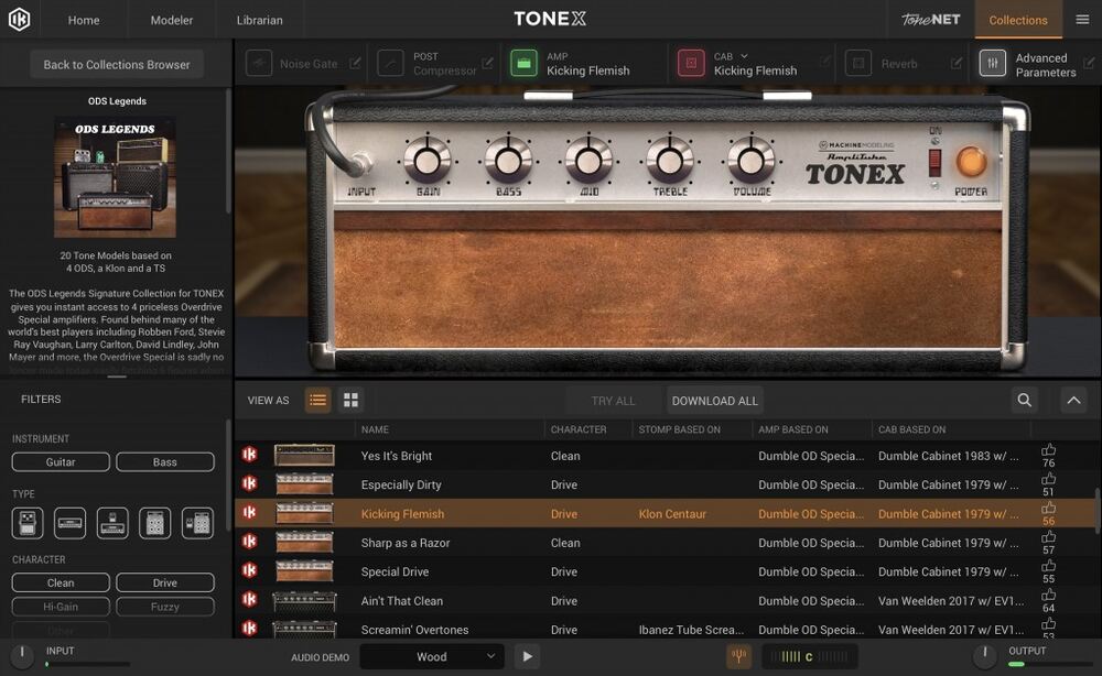TONEX ODS Legends Signature Collection - TONEX Tone Models capturing 4 Overdrive Special amps gallery thumbnail