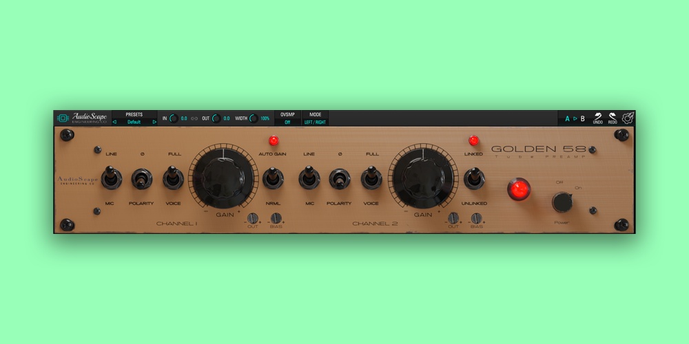 AudioScape Golden58 Tube Preamp | Quick Plugin Overview! | Kiive Audio gallery thumbnail