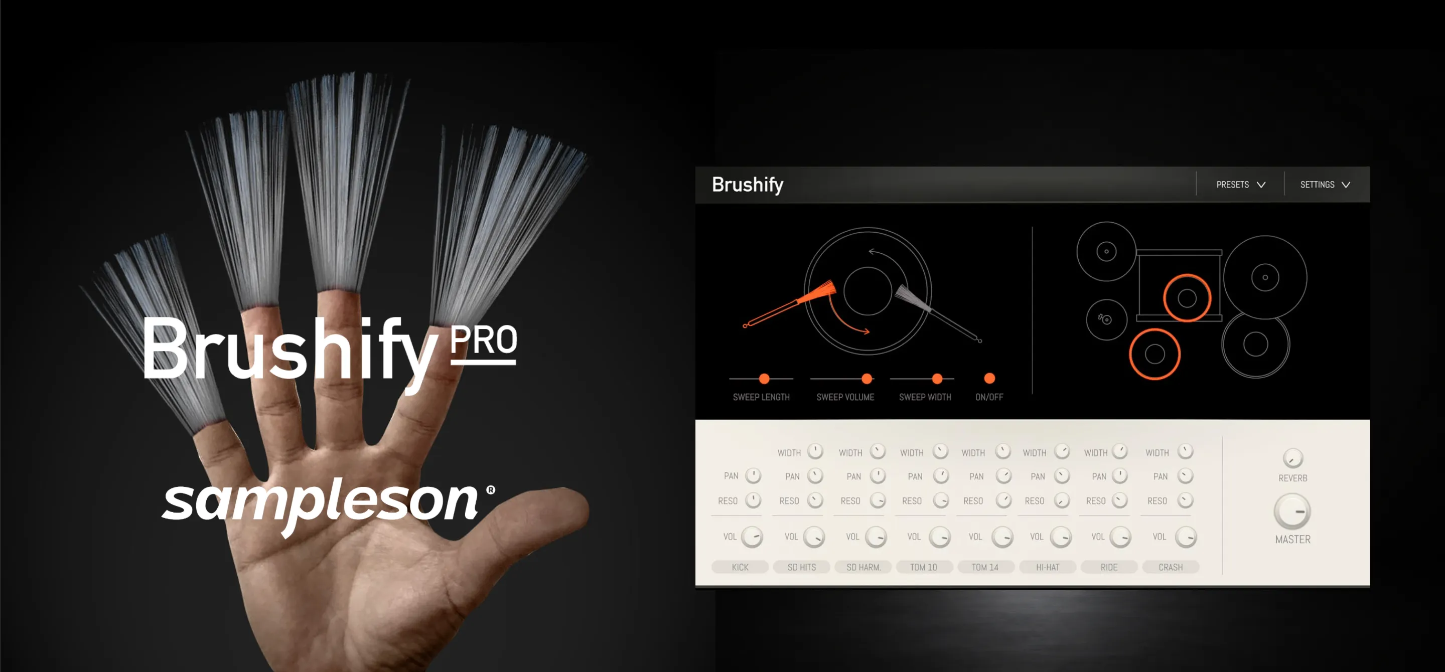 Sampleson Brushify Pro - Brushed Drums for finger-drummers gallery thumbnail