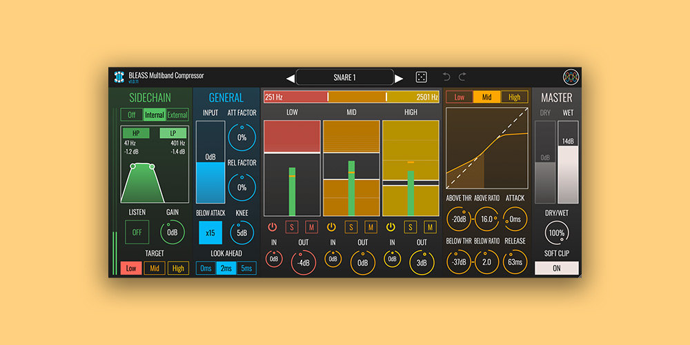 BLEASS Multiband Compressor - Demo (Kick / Sidechain / Drums) gallery thumbnail