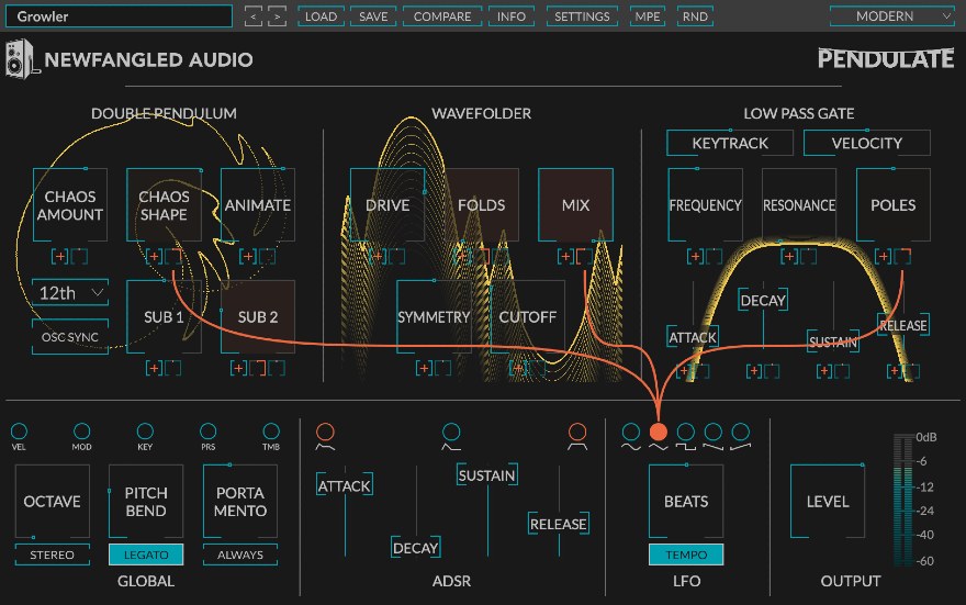 Introducing New Pendulate Plug-in - A Free Chaotic Synth by Newfangled Audio (Overview) gallery thumbnail