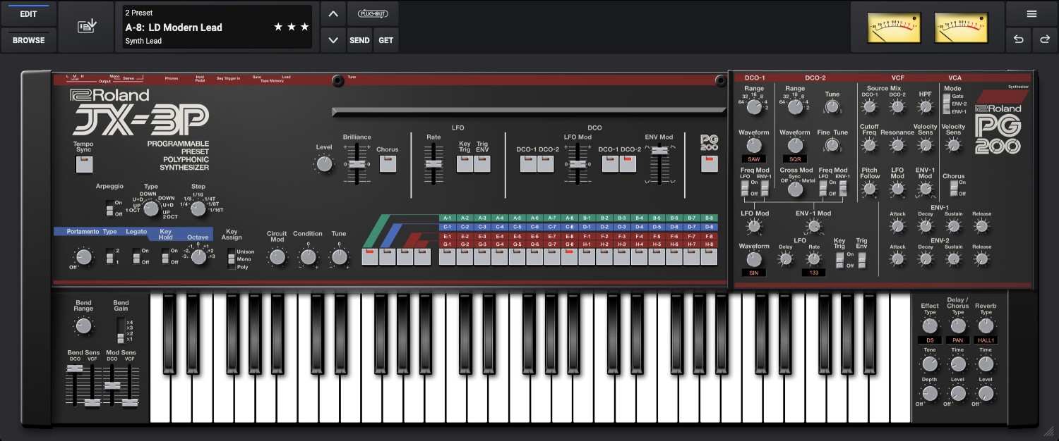 Roland JX-3P Software Synthesizer v2 Overview gallery thumbnail