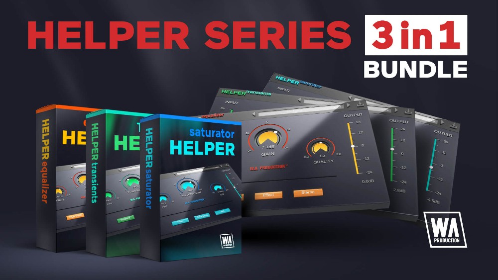W.A Production Helper Series 2 Bundle - Equalizer, Saturator & Transients (VST / AU / AAX) gallery thumbnail