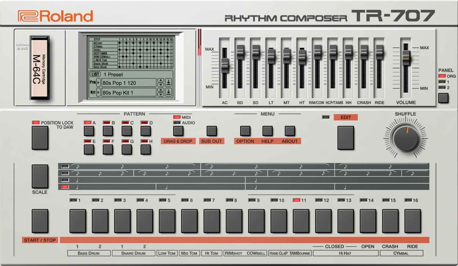 Roland TR-707 & TR-727 Software Rhythm Composer Overview; Two Classic Drum Machines on Roland Cloud gallery thumbnail