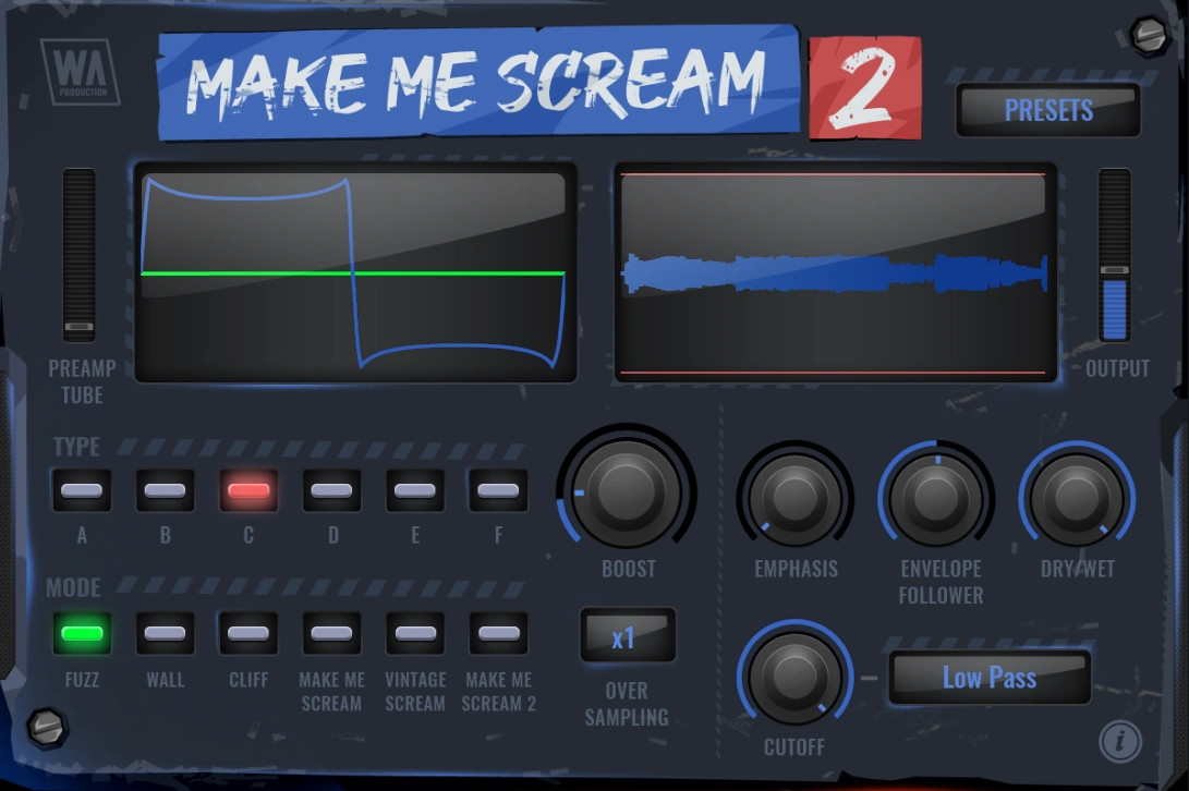 Make Me Scream 2 - Two-Stage Saturation (VST / AU / AAX) gallery thumbnail