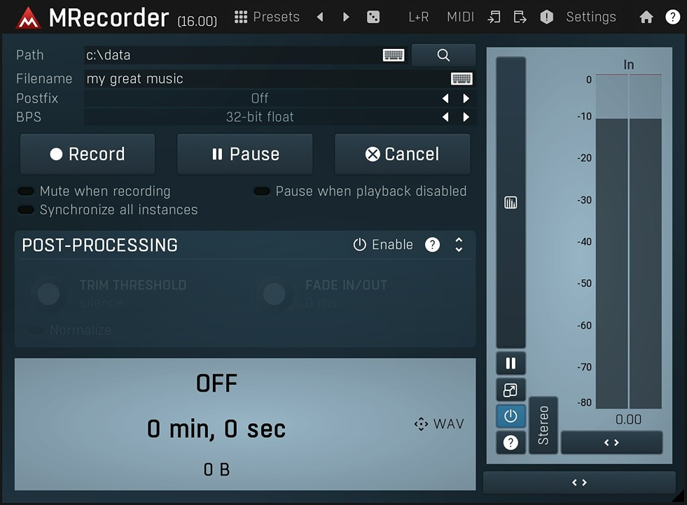 Music Plugin Reviews and Guide -MeldaProduction Plugins - MRecorder : Video Demo gallery thumbnail