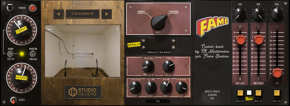 T-RackS FAME Studio Reverb - Overview - Step into the Muscle Shoals sound gallery thumbnail