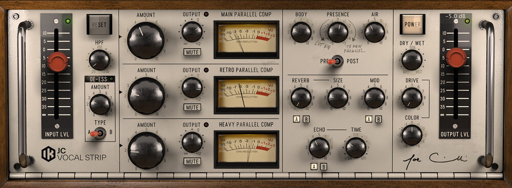 Introducing T-RackS Joe Chiccarelli Vocal Strip audio plugin gallery thumbnail