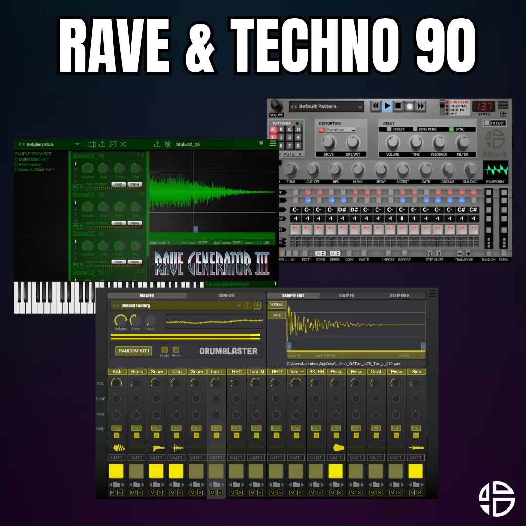Audioblast Ultimate Rave & Techno 90/2000 Production Bundle gallery thumbnail