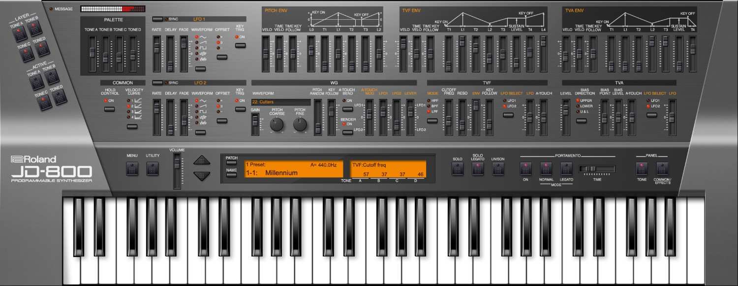 Roland JD-800 Software Synthesizer Overview | Vintage Digital Icon Now on Roland Cloud gallery thumbnail