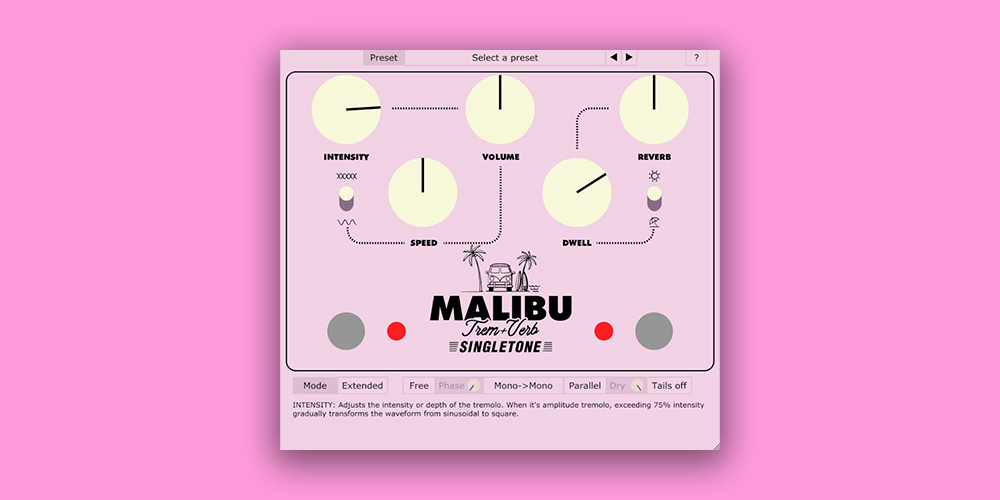 VZtec @vztecfx Singletone @singletoneamps Malibu Trem-Verb Plugin vs Pedal gallery thumbnail