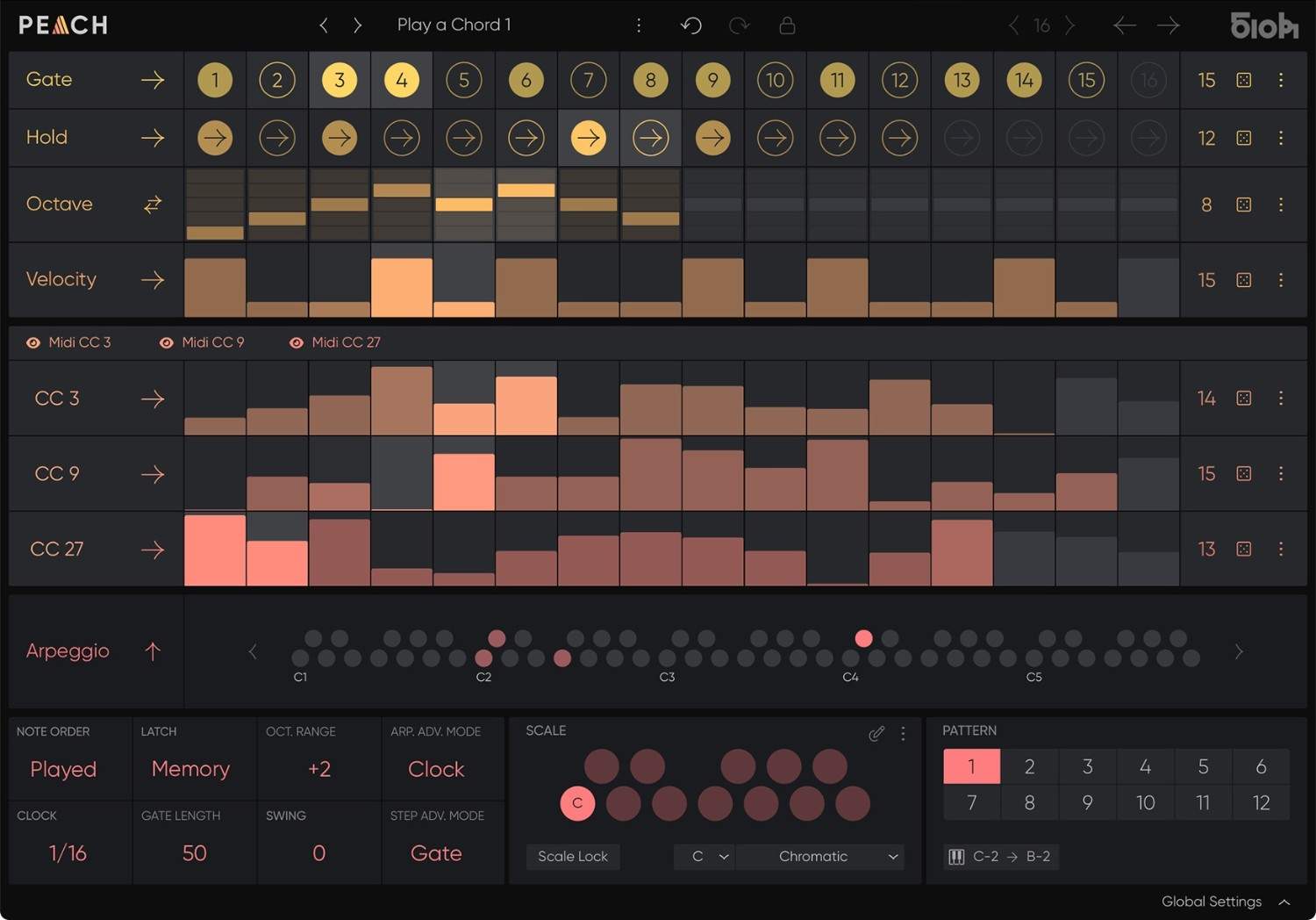PEACH AU/VST/AAX Polymetric Arpeggiator gallery thumbnail