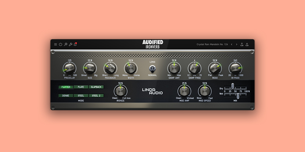 Audified Linda IronVerb - Algorithmic Reverb gallery thumbnail
