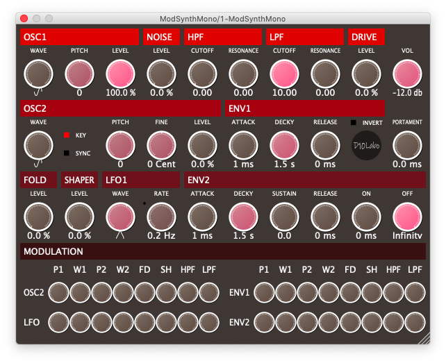 D10Labo ModSynthMono - Video Demo gallery thumbnail