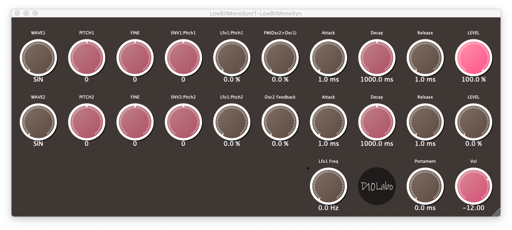 D10Labo LowBitMonoSyn - Video Demo gallery thumbnail