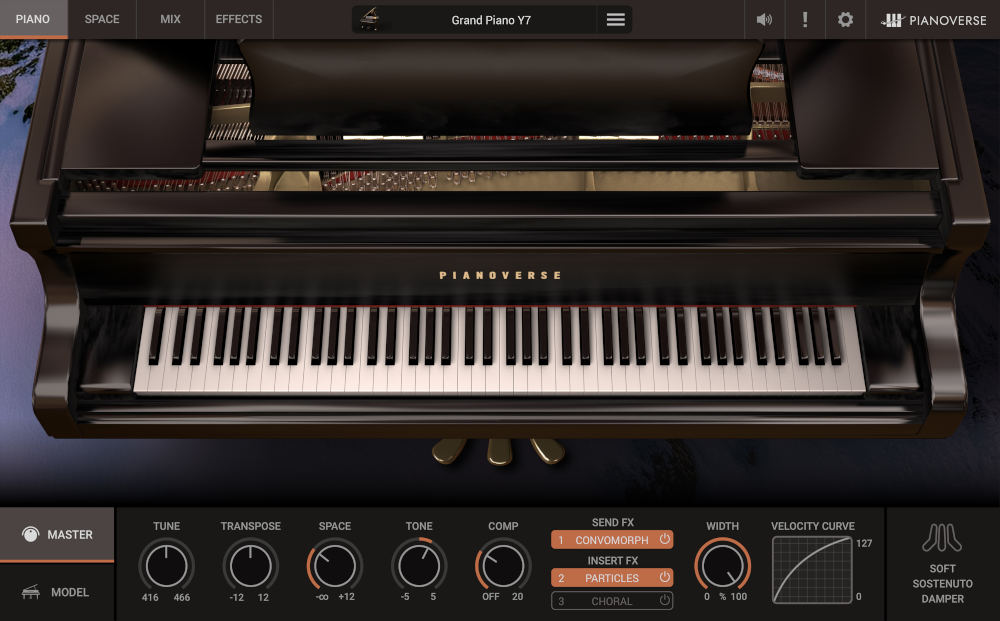 Pianoverse Grand Piano Y7 virtual instrument - New sounds and three new spaces gallery thumbnail