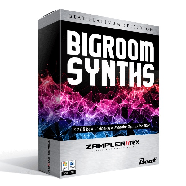 96 BIG ROOM SYNTH patches for Techno, Trance and EDM | Expansion for Zampler & Akai MPC's gallery thumbnail