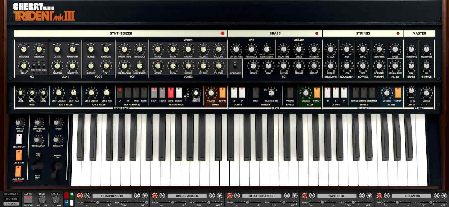 Cherry Audio | Trident Mk III Synthesizer gallery thumbnail