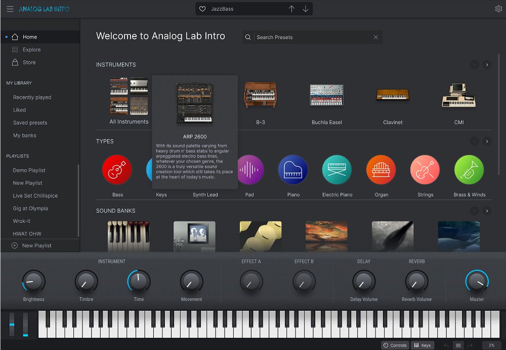  Tutorials | Analog Lab Play - Overview gallery thumbnail