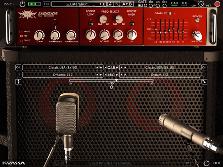 Kuassa Cerberus VST/AU bass amp plugin in action gallery thumbnail