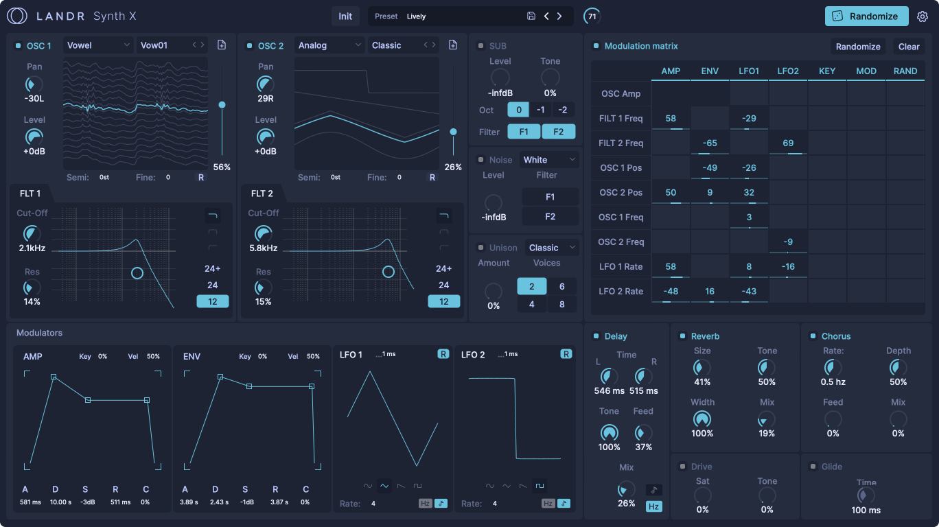 Introducing LANDR Synth X: The Powerful Wavetable Synthesizer gallery thumbnail