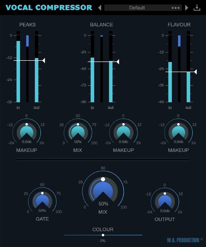 W.A Production Vocal Compressor - All In One Compression Tool (VST / AU / AAX) gallery thumbnail
