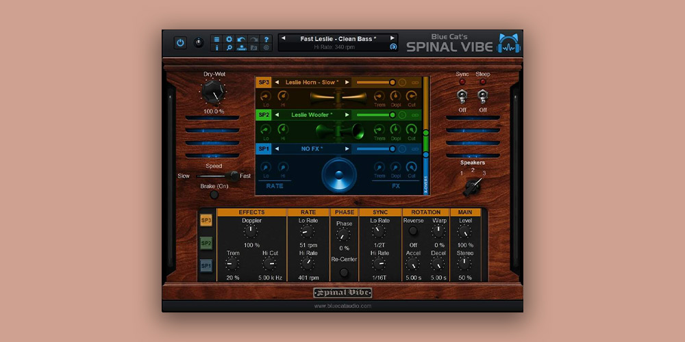 Blue Cat's Spinal Vibe: Augmented Rotary Speaker Effects gallery thumbnail