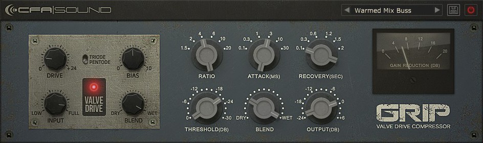 CFA Sound - GRIP Valve Drive Compressor (AudioUnit & VST) gallery thumbnail