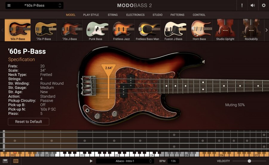 MODO BASS 2 - Expand your grooves - The first physically modeled electric bass goes next level gallery thumbnail