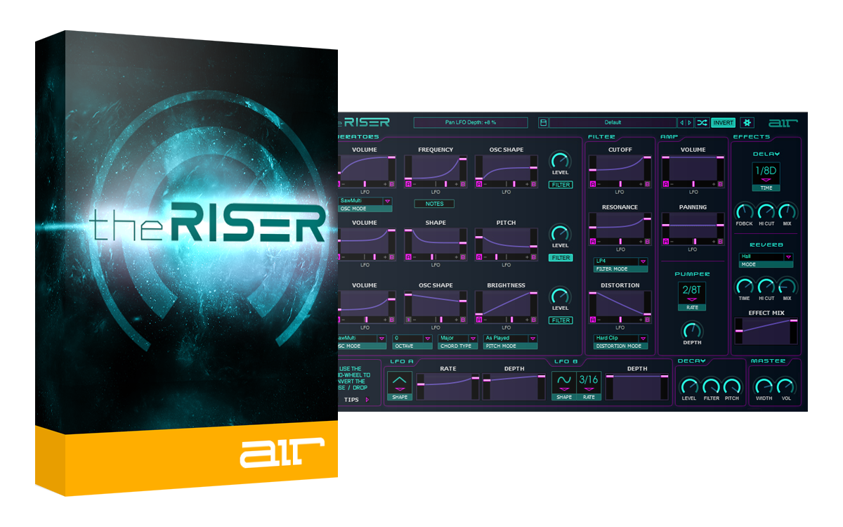 The Riser FX Generator From Air Music Technology - Overview With Multiplier gallery thumbnail