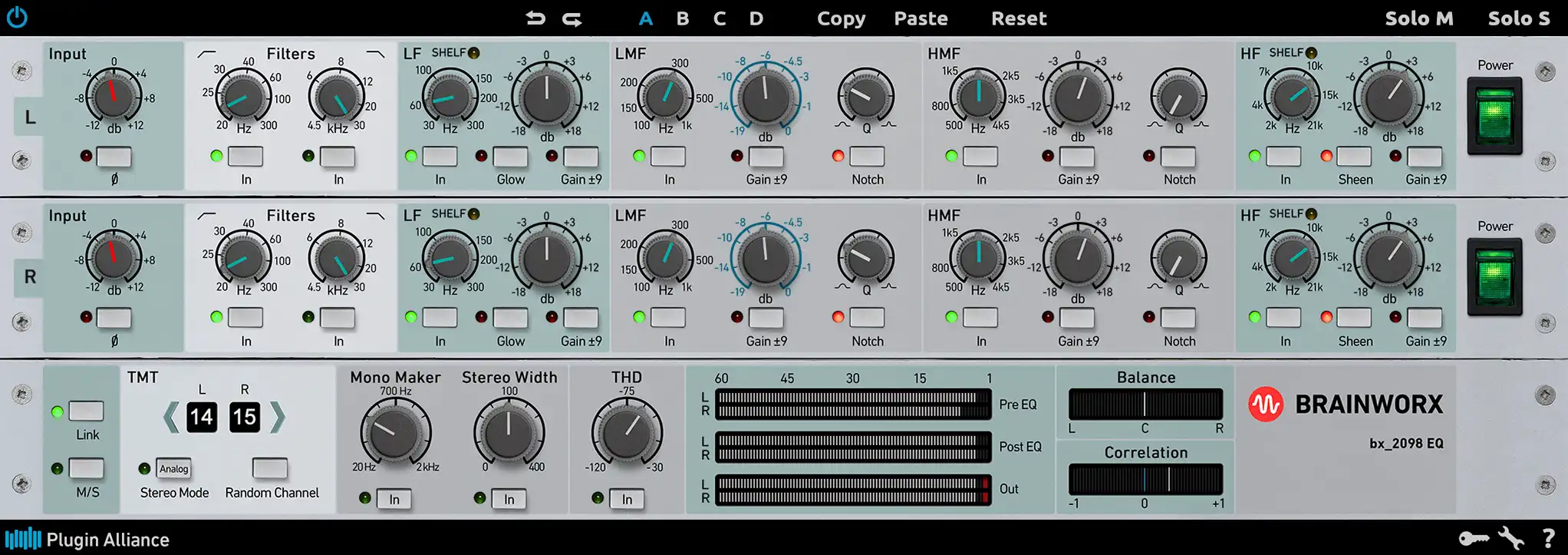 Mastering EQ Plugin - Brainworx bx_2098 gallery thumbnail