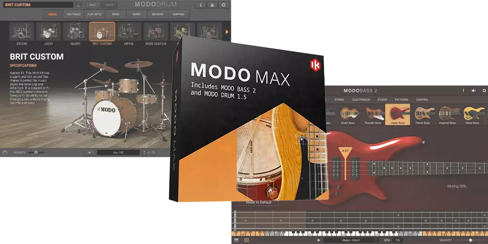 MODO DRUM 1.5 - What's New - get realistic, natural and customizable drum tracks gallery thumbnail
