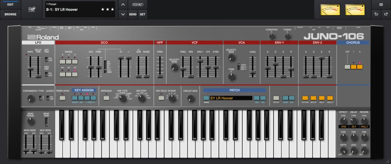 Roland JUNO-106 Software Synthesizer v2 Overview gallery thumbnail