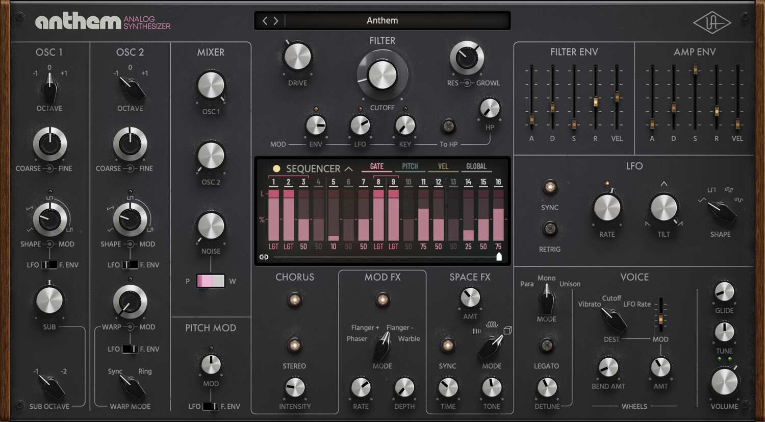 Introducing Anthem Analog Synthesizer | UAD Instruments gallery thumbnail