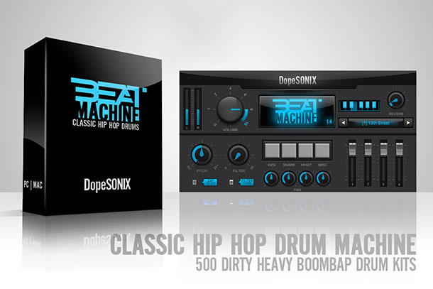 DopeSONIX: BEAT MACHINE 1.0 VSTi/AU [Hip Hop Boombap Drum Machine] gallery thumbnail